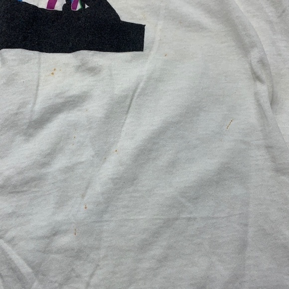 Vintage Rush Show of Hands Screen Stars White Tee Size L - Picture 5 of 7